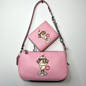 Coach Nolita 19 Sundae bag Ice cream Cherry Blossom Colour & Matching Wallet